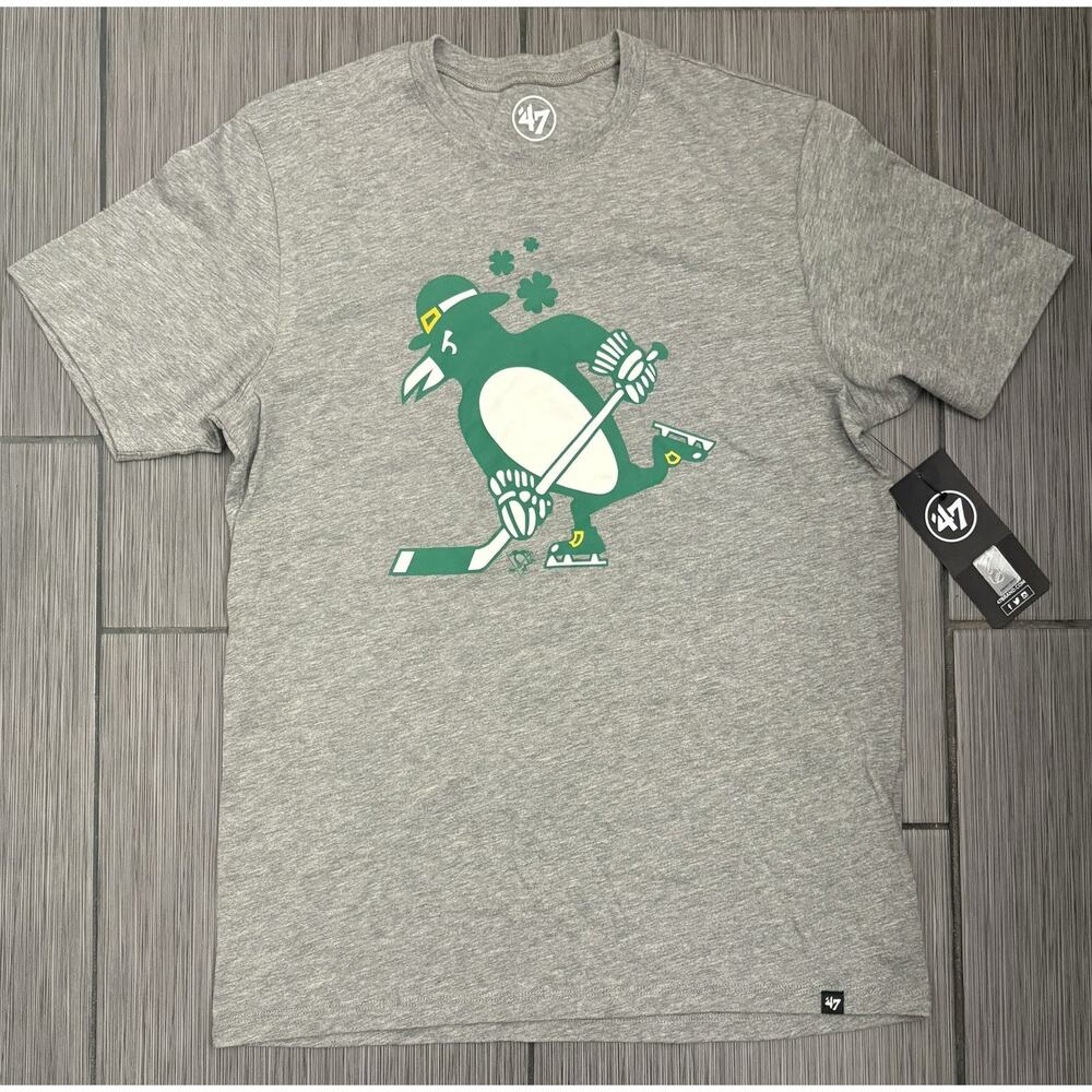 Pittsburgh Penguins '47 Kelly Green St. Patrick's Day T-shirt Men’s Size Small